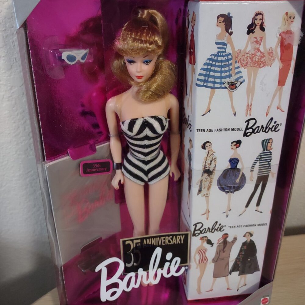 35th anniversary reproduction of original 1959 Barbie Doll